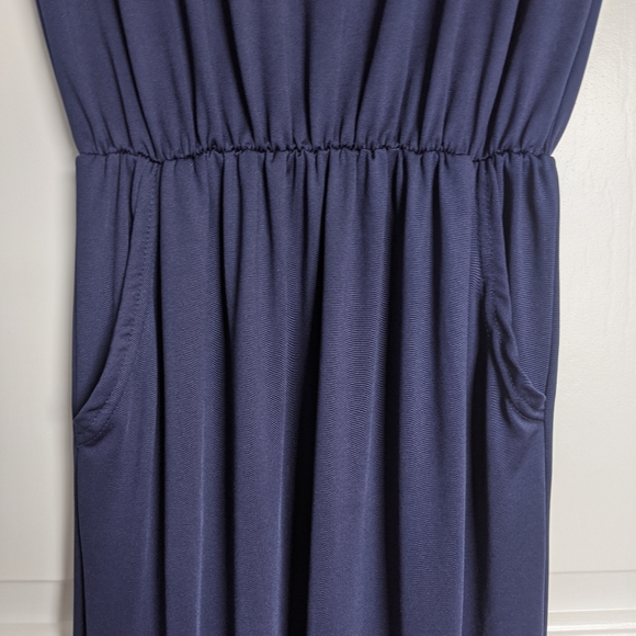 FWP - Navy maxi dress with pockets - Picture 5 of 6